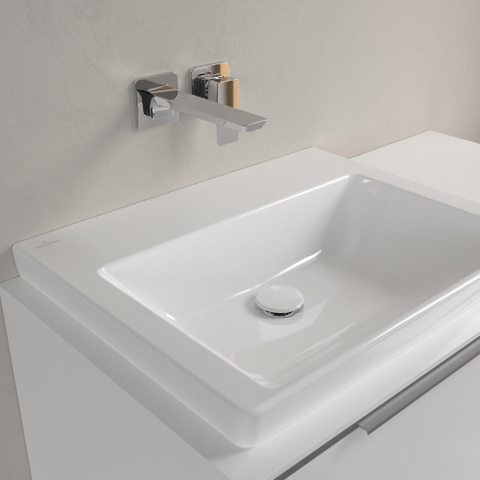 Villeroy & Boch Subway 3.0 Lavabo - 600 x 470 x 165 mm - blanc Alpin brillant (blanc) - sans trop-plein - bord poli SW701554