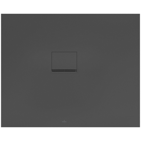 Villeroy & Boch Squaro infinity kunststof douchebak quaryl rechthoekig - 110x90x4cm - zonder onderstel - voor alle installatietypen - Anthracite (mat grijs) SW477237