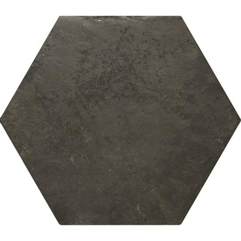 Ceralto Neroli Stone vloer- en wandtegel - 30x35cm - 9mm - hexagon - R9 - natuursteen look - mat black (zwart) SW795700