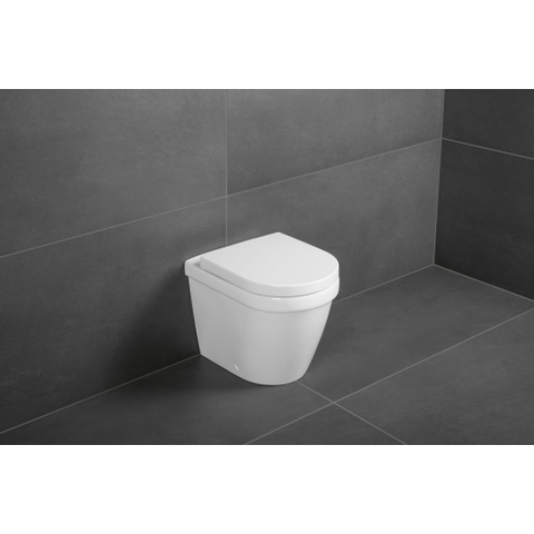 Villeroy & Boch Architectura Omnia architectura closetzitting - met deksel en steekscharnieren - White Alpine (glans wit) 1024358