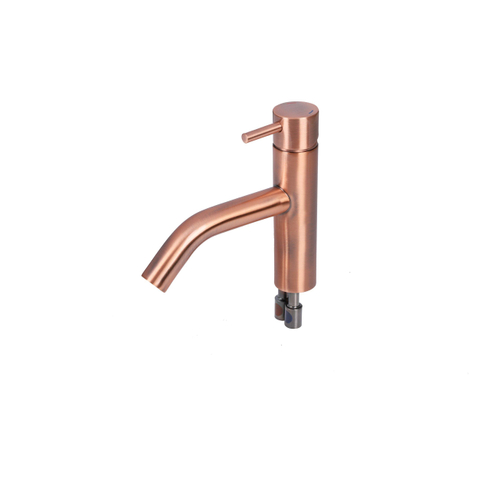 Differnz robinet d'eau froide et d'eau chaude en cuivre rouge incurvé SW705272