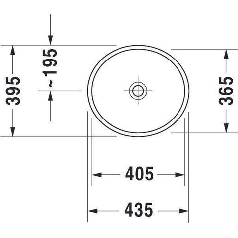 Duravit Starck 2 Opzetkom - zonder overloop - zonder kraangat - 44x40cm - inclusief bevestiging - met wondergliss - glans wit 0296219