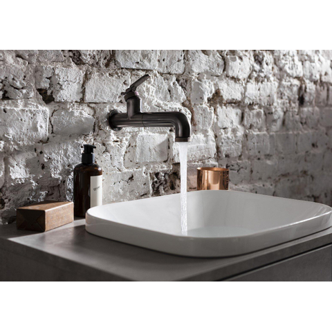 Crosswater Union Mitigeur lavabo - encastrable - simple - brushed black chrome (gunmetal) SW968256