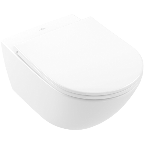 Villeroy & Boch universo twistflush Universo Wandcloset Pack - 56cm twistflush diepsoel zitting - White Alpine (glans wit) SW762339