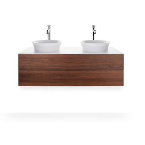 Duravit white tulip lavabo de comptoir 43x43cm céramique rond blanc brillant SW640494