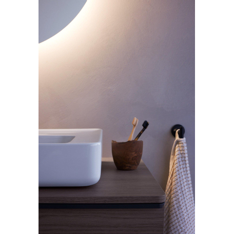 Duravit Starck T Handdoekhaak - rond - mat zwart SW297091