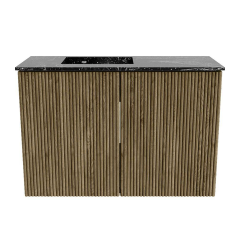 Mondiaz JOYA-DLUX 60cm toiletmeubel - kleur Dusk - Wastafel FAYE positie Links Zonder kraangat kleur Lava. SW1423219