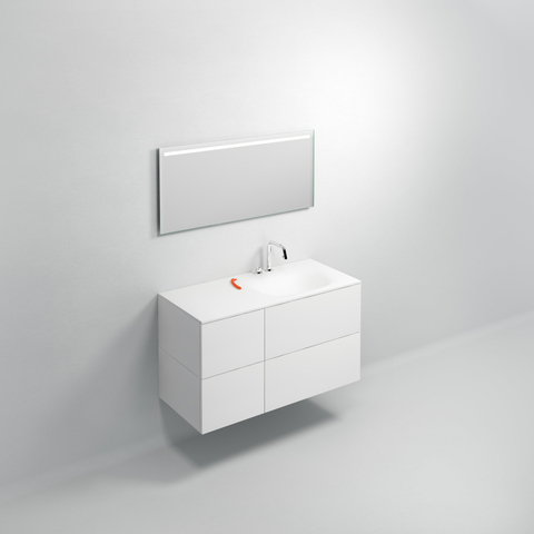 Clou Hammock commode à tiroirs 40x30cm tiroir push to open MDF Blanc mat SW94473