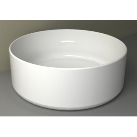 Nemo Spring Moon Lavabo à poser rond diamètre 40cm porcelaine blanc SW286323