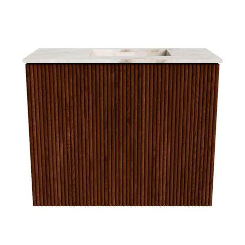 Mondiaz JOYA-DLUX 50cm toiletmeubel - kleur Ruby - Wastafel FAYE positie Rechts 1 kraangat kleur Frappe. SW1423456