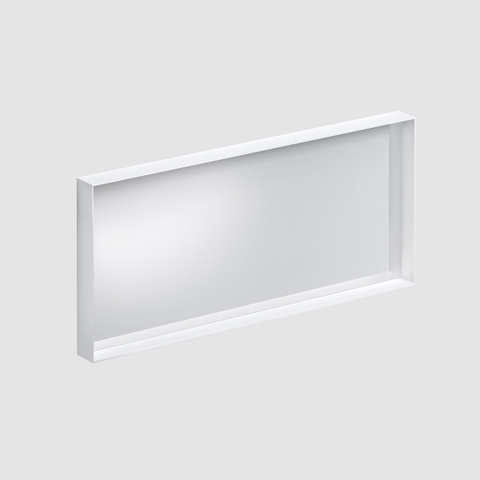 Clou Look at Me miroir – rectangle – 110 x 50 cm – sans éclairage – Blanc mat SW417038