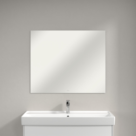 Villeroy & Boch More To See spiegel - 1000x750x20mm - inclusief bevestiging - Aluminium (glans zilver) 1023983