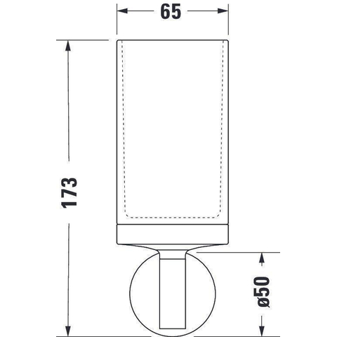 Duravit Starck T Tandenborstelhouder - matglas - hoogglans chroom SW297092