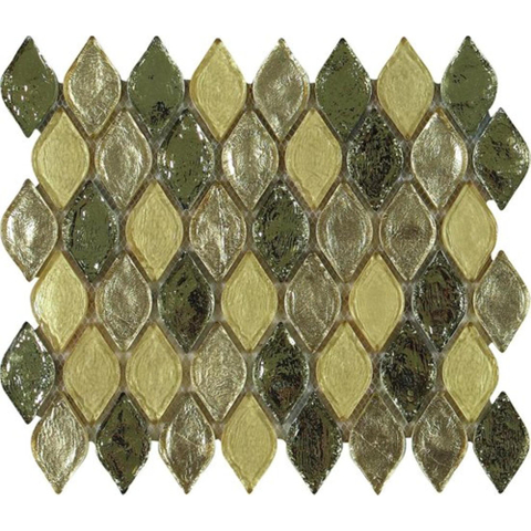 Ceralto Levanto Mini Mozaïektegel - 24x29cm - 8mm - Groen glans SW1471190