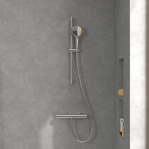 Villeroy & Boch Universal Taps & Fittings Douchethermostaat - voor douche Rond - hoogglans chroom SW974066
