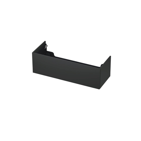 INK Wastafelonderkast - 120x45x37.6cm - 1 lade - push to open - met recht opdekfront - MDF lak - Antraciet mat SW439421