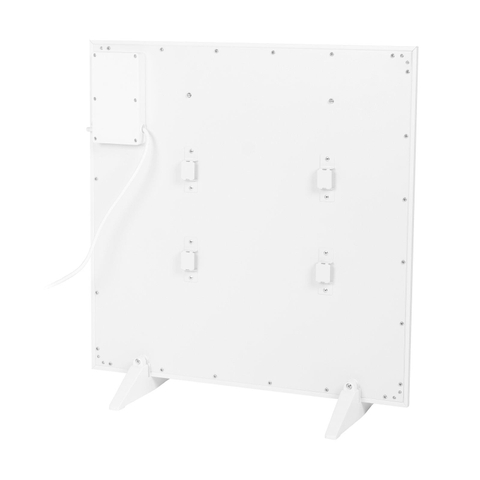 Eurom Mon Soleil Infrarood paneel - 63.7x63.8cm - IP24 - 360watt - wifi - display - vloer/wand- Horizontaal / Verticaal - metaal wit mat SW999847