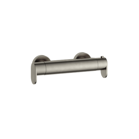 Hotbath Friendo thermostatische opbouwdouchekraan met onderaansluiting voor doucheslang geborsteld nikkel SHOWROOMMODEL SHOW23245