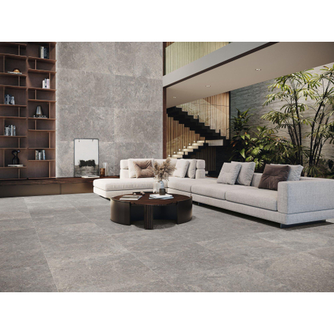 SAMPLE Terravito Larino wand- en vloertegel - 80x80cm - 9mm - gerectificeerd - Grijs SW1221579