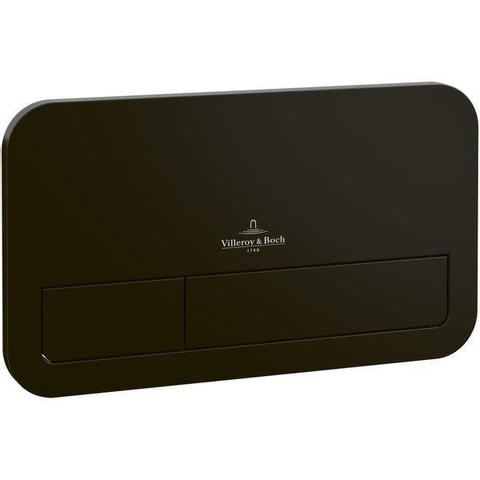 Villeroy & Boch Avento Pack WC - 37x31.5cm - direchtflush - à fond creux - abattant softclose et quickrelease - avec réservoir encastrable - plaque de commande noir mat - Blanc Alpin SW956266