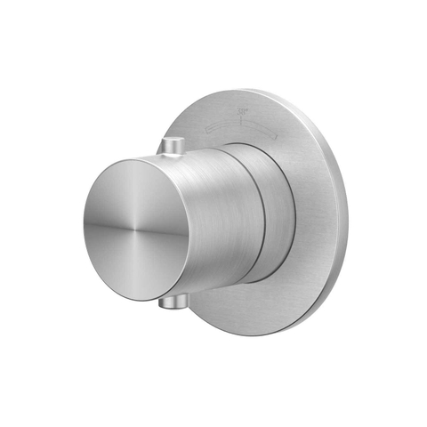 IVY Concord Partie apparente - pour robinet d'arrêt encastré - Symmetry - rosace ronde - inox 316 brossé SW1031847