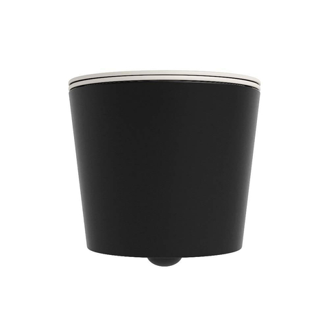 Mondiaz LAVIE hangtoilet – spoelrandloos – 36 x 53 cm – met softclose zitting – Urban (zwart), zitting Linen (offwhite) SW1208658