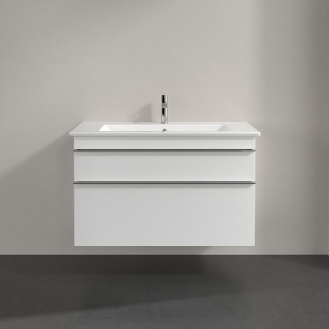 Villeroy & Boch venticello wastafelonderkast - 95.3x59cm 2x lade - glans wit GA53295