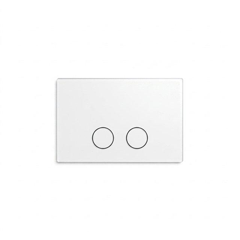 Geberit Duofix Element - UP 320 - QeramiQ Push Steel bedieningsplaat slim - wand 112cm - ronde knoppen - mat wit SW1595335