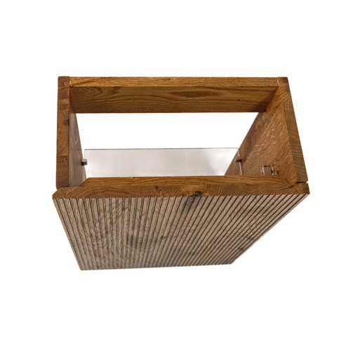 Saniclass Holz Atelier meuble sous-lavabo - 39.4x21.5x55cm - 1 porte - Walnut pure SW1420821