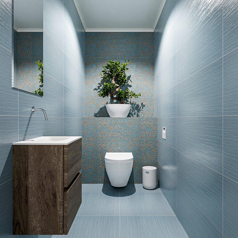 MONDIAZ ADA Toiletmeubel 40x30x50cm met 0 kraangaten 2 lades dark brown mat Wastafel Lex rechts Solid Surface Wit SW472794