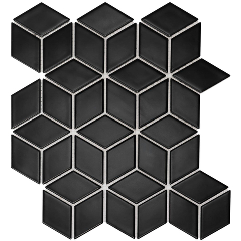 The Mosaic Factory Paris mosaïque - 27x31cm - 6mm - black mat (noir) SW523994