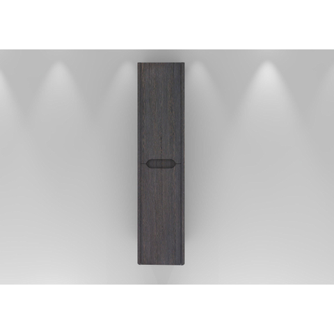 H&R badmeubelen Juice Hoge Kast - 40x35x170cm - met ronde hoeken - 2 deuren - rechtsdraaiend - wenge SW875861