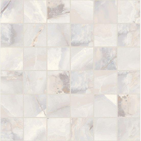 Ceralto Prato Facet Mozaïektegel - 30x30cm - 10mm - White zijdeglans SW1407286