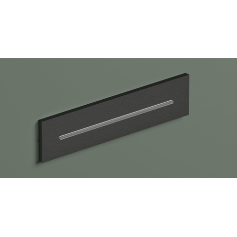 Hotbath Mate Cascade - inbouw - wand - rechthoek - PVD - mat zwart SW1117906