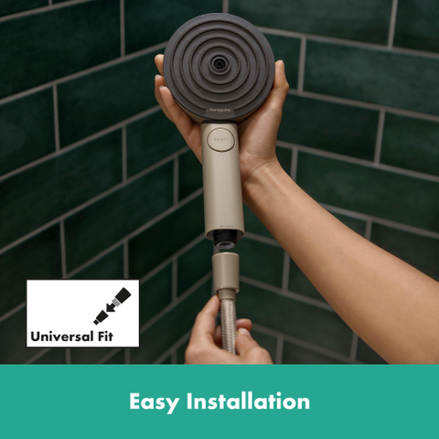 Hansgrohe Pulsify Planet Edition Staaf - handdouche 100 - 3jet - ecosmart+ - select Zand (gerecycled) Zand (gerecycled) - zand (bruin) SW918187