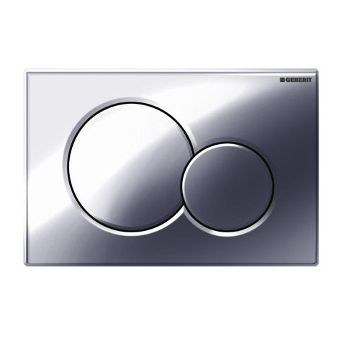 Geberit Sigma01 bedieningsplaat - 2-toets spoeling - ronde knoppen - dualflush - glans chroom 0700519