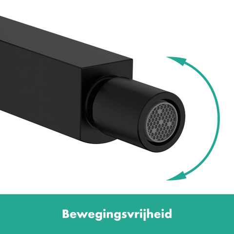 Hansgrohe Finoris Eengreeps bidetkraan - met afvoerplug - mat zwart SW651092