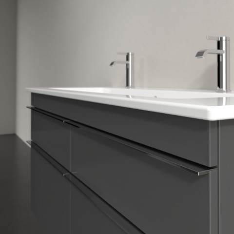 Villeroy & Boch venticello wastafelonderkast - 115.3x59cm 4x lade - glans grijs GA42735