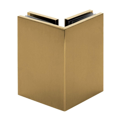 BRAUER Créer Douche à l'italienne - 90x200cm - 2 pièces - sans profil - anti-calcaire - verre de sécurité 8mm - Or brossé SW638678