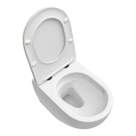 BRAUER Tornado WC suspendu - incl. abattant avec fixations en six couleurs disponibles - Céramique - Blanc SW1443566
