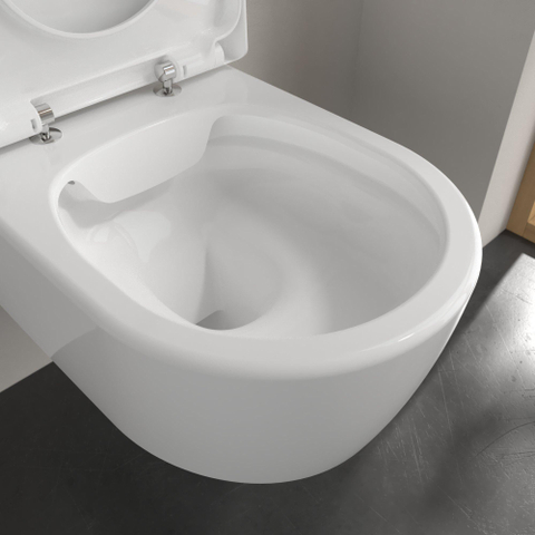 Villeroy & Boch Avento combi pack - met wandcloset - diepspoel DirectFlush - 37x53cm - met zitting - met softclose en - quickrelease - White Alpine (glans wit) SW59911