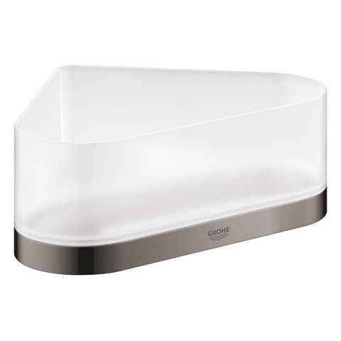 Grohe Selection Douchetray - 17x17x20x8.5cm - hoekmodel - wandmontage - hard graphite (antraciet) SW499616
