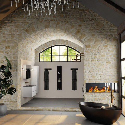 Mondiaz Aivy badmeubelset - 80x45x50cm - 0 kraangaten - 1 wasbak urban Solid surface - Midden - 2 lades - Met spiegelkast - MDF Talc SW892225