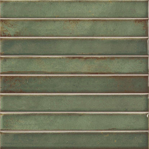 ÉCHANTILLON Terravito Gimare Carrelage mural en céramique - 35x35cm - 9.2mm - Vert SW1408448