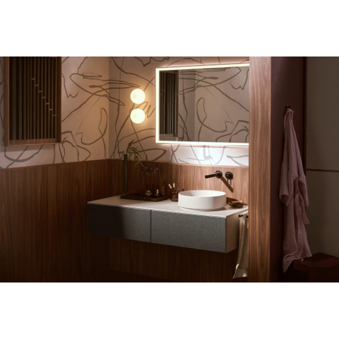 Hansgrohe Finoris 1 greeps wastafelkraan - inbouw - voorsprong 228 mm - met afvoerplug - mat zwart SW651252