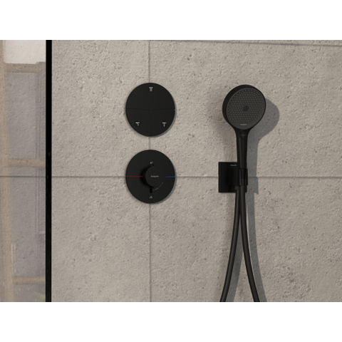 Hansgrohe Showerselect Comfort S thermostatique encastrable 1 fonction highflow mat noir SW917990