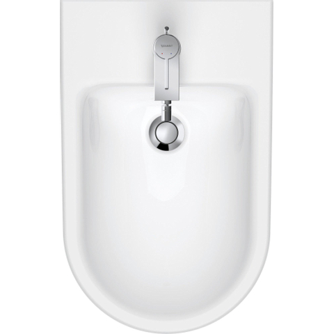 Duravit D-neo Staand bidet - 58x37x40cm - met overloop - wit SW640543