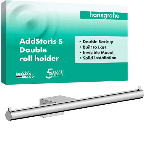 Hansgrohe AddStoris S dubbele closetrolhouder chroom SW1567129