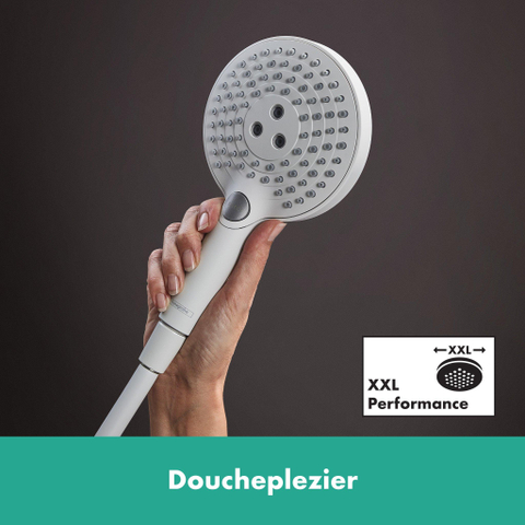 Hansgrohe Raindance Select S douchette - 12.5cm - rond - 3 jets - blanc mat SW541675