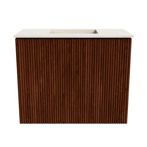 Mondiaz JOYA-DLUX 50cm toiletmeubel - kleur Ruby - Wastafel FAYE positie Midden Zonder kraangat kleur Meli. SW1425339